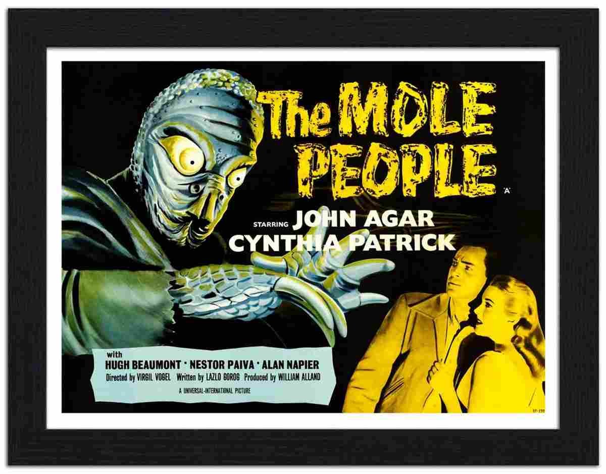RP FRAME 00299 the mole people horror poster Advert A4 Photo Print