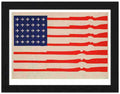 RP FRAME 00526 star and stripes airforce and rifles anti war post Advert A4 Photo Print