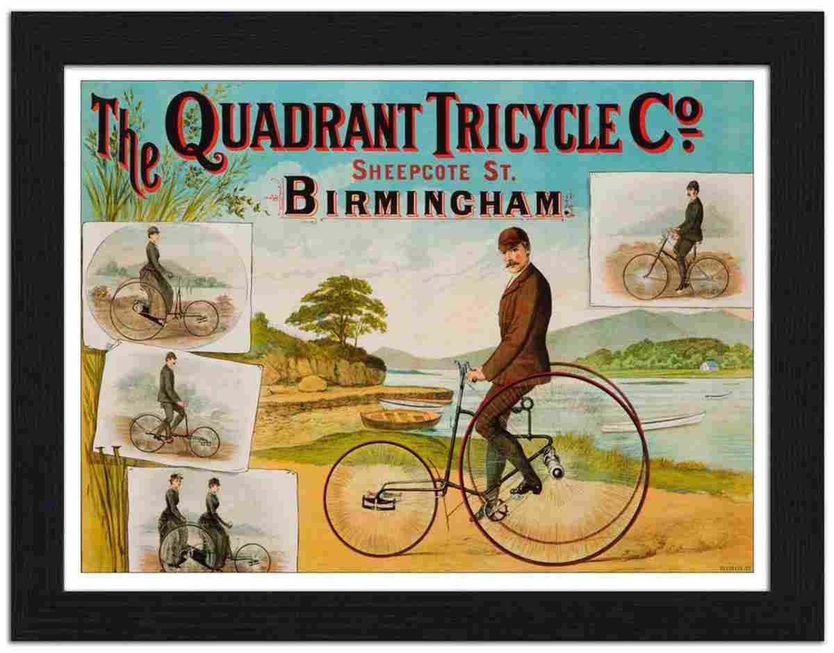 RP FRAME 190118 09 the quadrant tricycle company birmingham Advert A4 Photo Print
