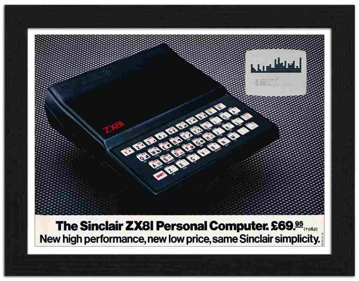 RP FRAME 190119 02 sinclair zx81 personal computer Advert A4 Photo Print