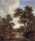 RUISDAEL Jacob Isaackszon van Sunrise In A Wood A4 Photo Print