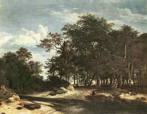 RUISDAEL Jacob Isaackszon van The Large Forest A4 Photo Print
