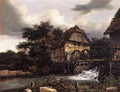 RUISDAEL Jacob Isaackszon van Two Water Mills And Open Sluice A4 Photo Print