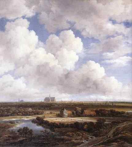 RUISDAEL Jacob Isaackszon van View Of Haarlem With Bleaching Grounds A4 Photo Print