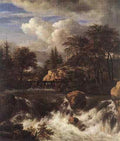 RUISDAEL Jacob Isaackszon van Waterfall IN A Rocky Landscape A4 Photo Print