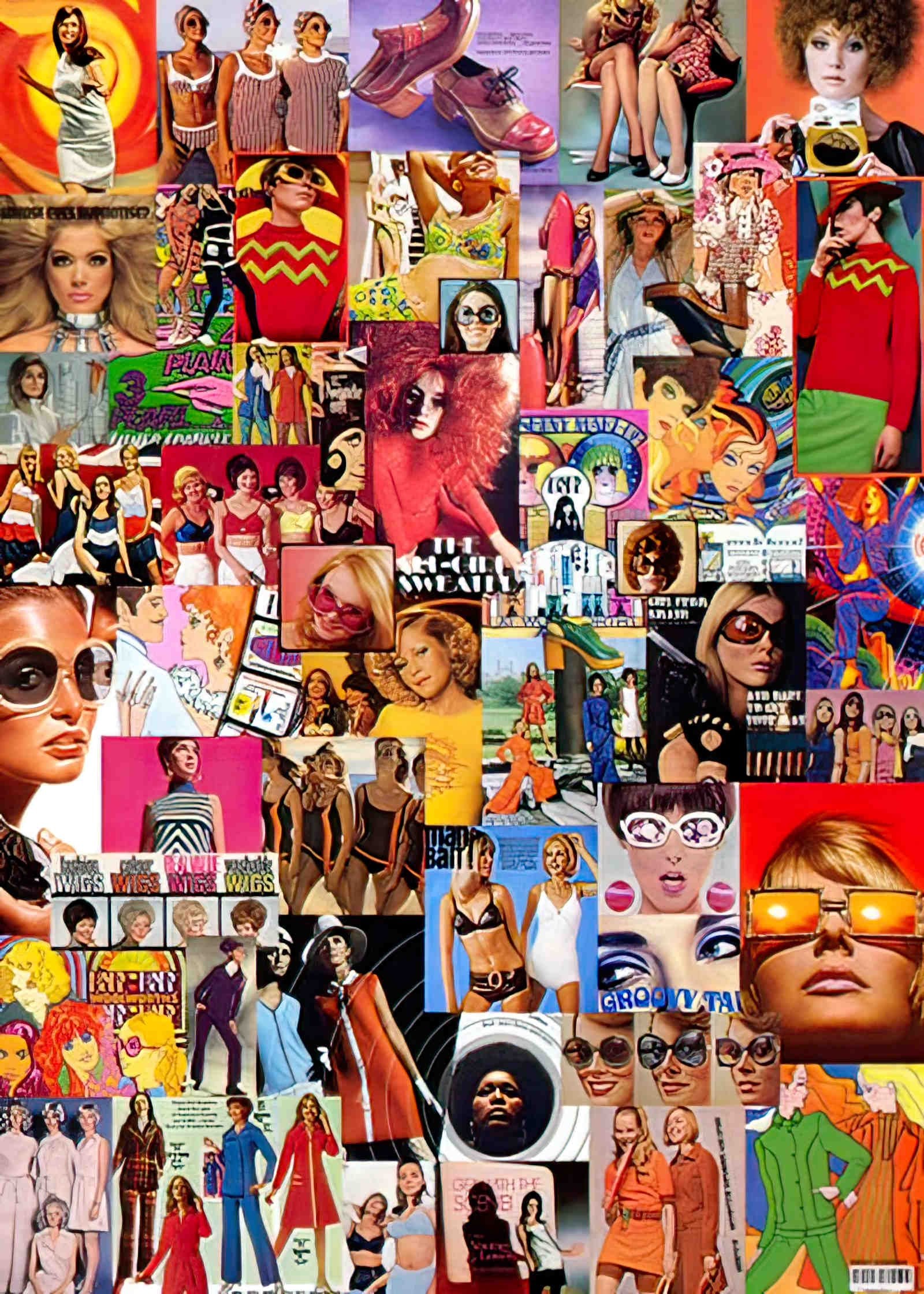 RW010 funky fashions poster wrap 1 Advert A4 Photo Print