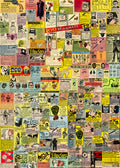 RW019 comic book novelty adverts gift wrap template 1 Advert A4 Photo Print