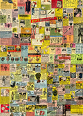 RW019 comic book novelty adverts gift wrap template 3 Advert A4 Photo Print
