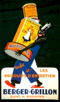 Raccoon Fumistol Bergergrillon 1930s Vintage Retro Advert Poster