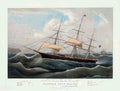 Racer Ship Vintage A4 Photo Print