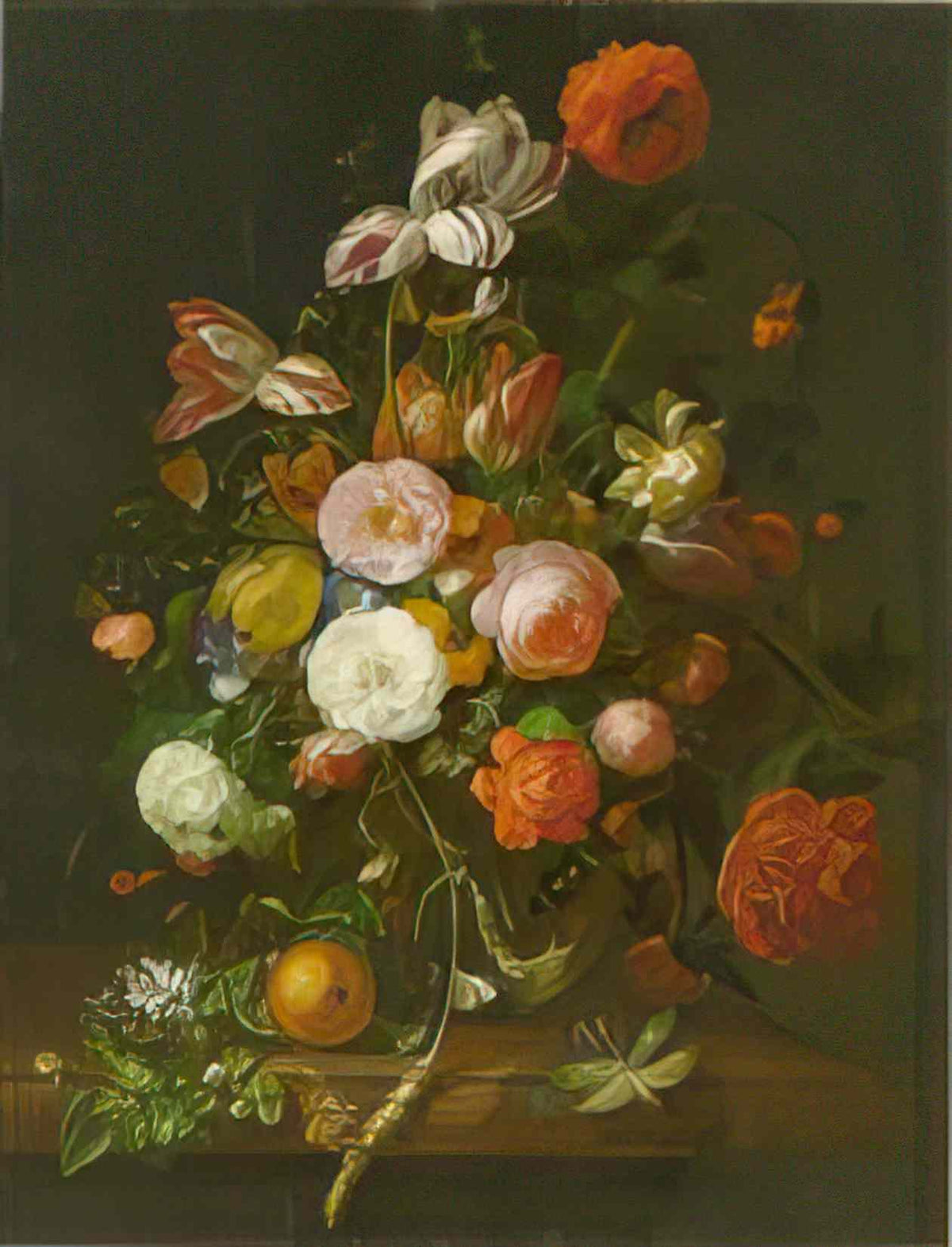 Rachel Ruysch still life of flowers 1708 Art A4 Photo Print