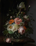Rachel Ruysch still life with flowers on a marble slab 1716.jpeg! Art A4 Photo Print