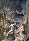 Rackham Arthur 1867 1939 Arthur Rackhams Book of Pictures 1913 The Fairy Wife A4 Photo Print