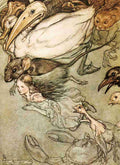 Rackham Arthur 1907 Alice & the Animals A4 Photo Print