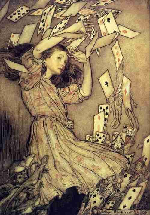 Rackham Arthur 1907 Playing cards A4 Photo Print
