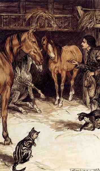 Rackham Arthur Gulliver Visiting With The Houyhnhnms A4 Photo Print