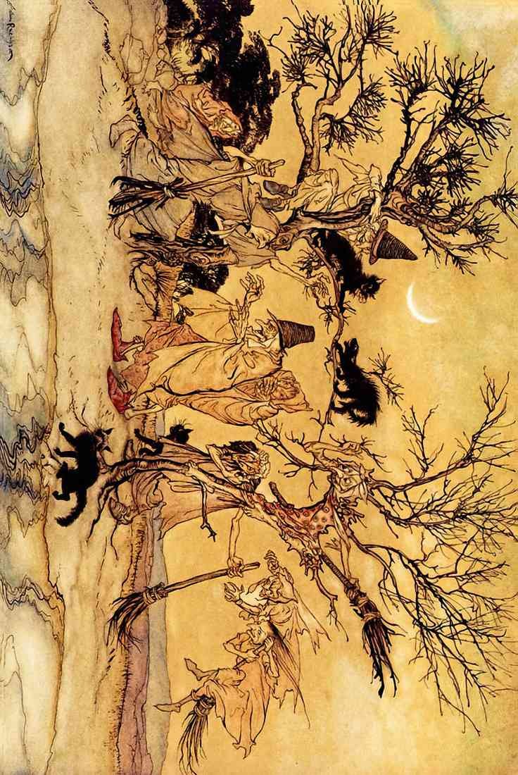 Rackham Arthur The Witches Sabbath 2021 A4 Photo Print