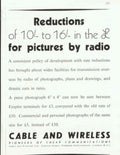 Radio Pictures Cable 1940s Vintage Retro Advert Poster