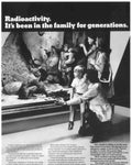 Radioactivity Family Legacy Vintage Retro Advert Poster A4 Photo Print