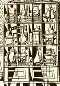 Rafael Zabaleta drawing sideboard tavern window Art A4 Photo Print