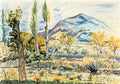 Rafael Zabaleta fique landscape Art A4 Photo Print