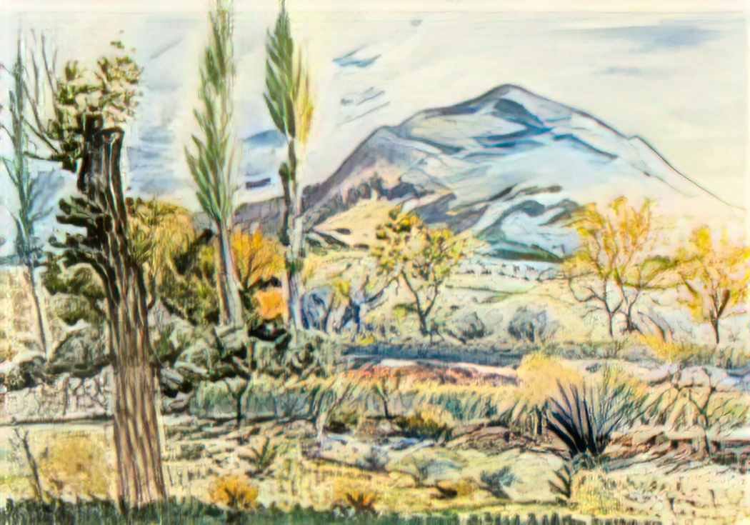 Rafael Zabaleta fique landscape Art A4 Photo Print