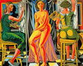 Rafael Zabaleta painters and model 1954 Art A4 Photo Print