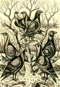 Rafael Zabaleta partridges Art A4 Photo Print