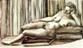 Rafael Zabaleta reclining female nude Art A4 Photo Print