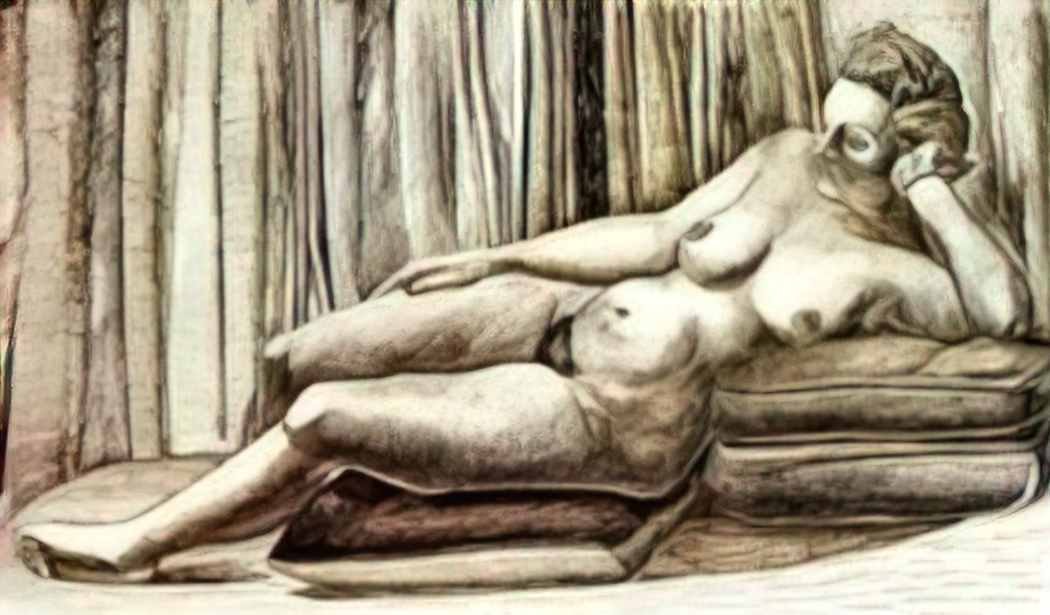 Rafael Zabaleta reclining female nude Art A4 Photo Print