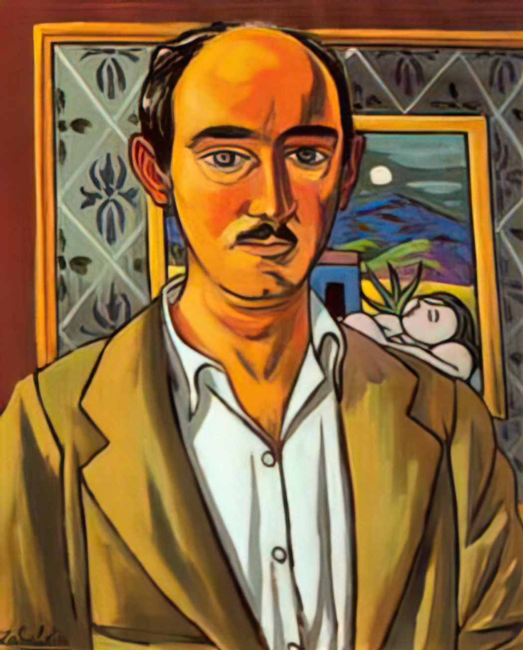 Rafael Zabaleta self portrait 1956 Art A4 Photo Print