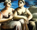 Rafael Zabaleta two seated women 1935 Art A4 Photo Print