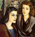 Rafael Zabaleta two woman and self portrait bust 1939 Art A4 Photo Print