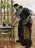 Raffaelli Jean Francois Blacksmiths taking a Drink A4 Photo Print