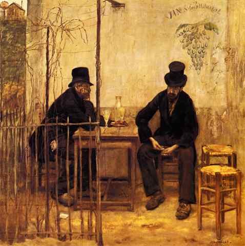 Raffaelli Jean Francois The Absinthe Drinkers A4 Photo Print