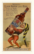 Raffin Exixir Clown Vintage Retro Advert Poster