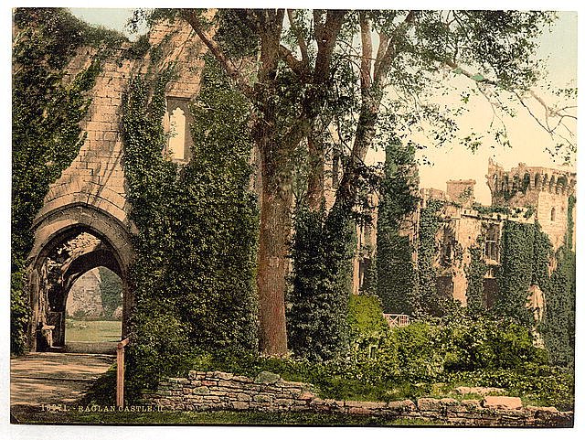 Raglan Castle II Vintage A4 Photo Print