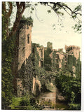 Raglan Castle III Vintage A4 Photo Print