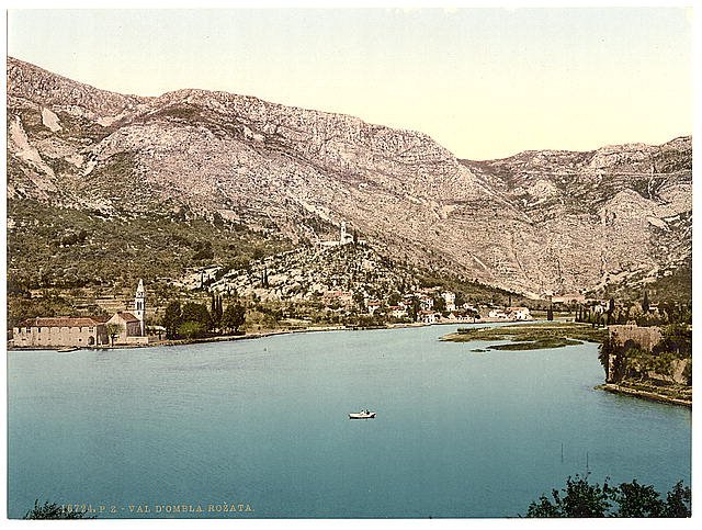 Ragusa Valley of the Ombla Rozata  Dalmatia Vintage A4 Photo Print