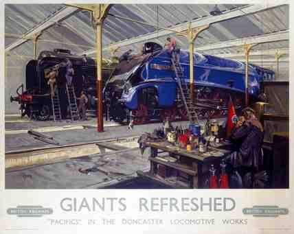 Rail Train Retro Vintage 14 Vintage Advert A4 Photo Print