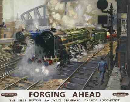 Rail Train Retro Vintage 17 Vintage Advert A4 Photo Print