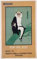Rail Train Retro Vintage 1922 Zoo Vintage Advert A4 Photo Print
