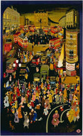 Rail Train Retro Vintage 1950 Winter London Vintage Advert A4 Photo Print