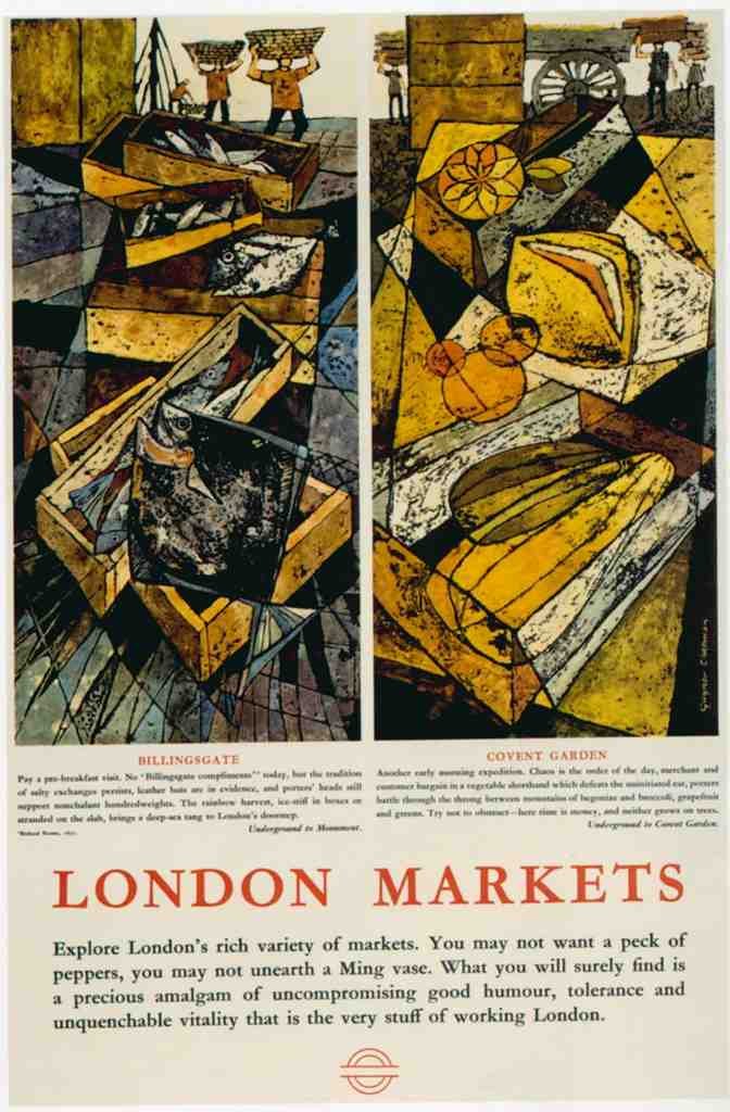 Rail Train Retro Vintage 1961 Markets Vintage Advert A4 Photo Print