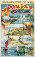 Rail Train Retro Vintage Broadlands Vintage Advert A4 Photo Print