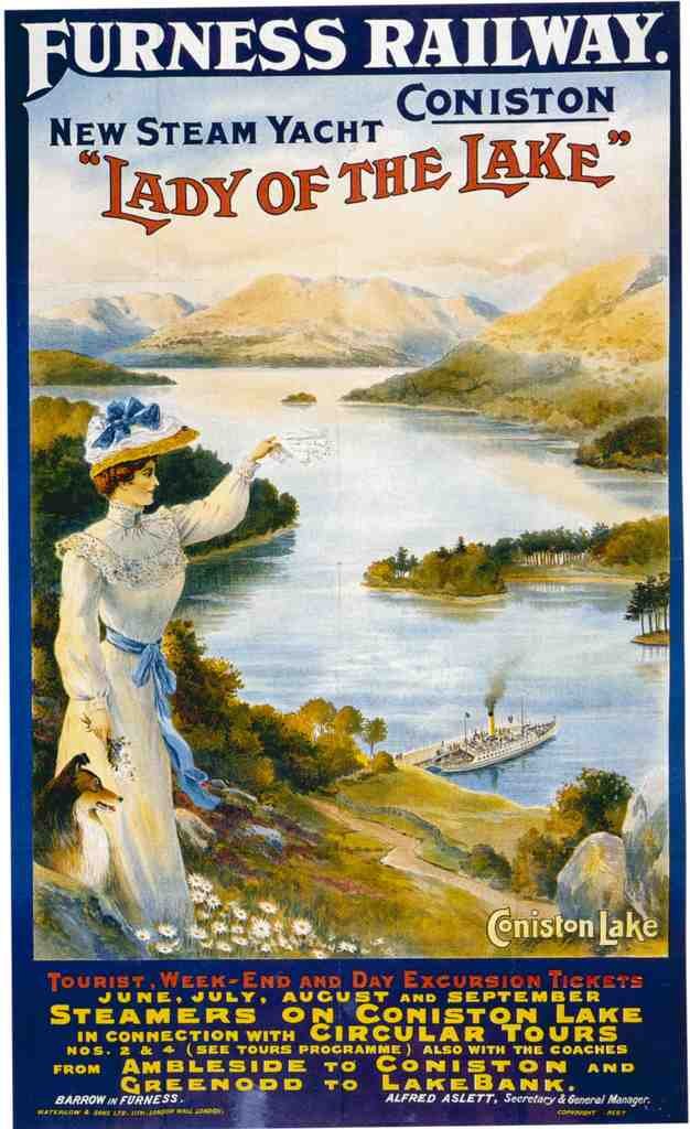 Rail Train Retro Vintage Coniston Vintage Advert A4 Photo Print