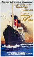 Rail Train Retro Vintage GWR Ireland Vintage Advert A4 Photo Print