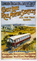 Rail Train Retro Vintage LBSC Vintage Advert A4 Photo Print