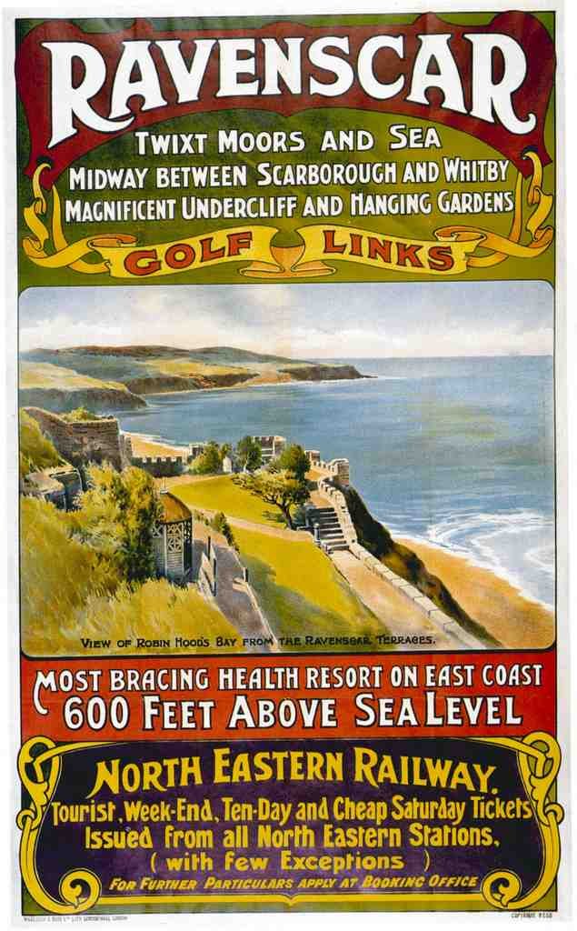 Rail Train Retro Vintage Ravenscar Vintage Advert A4 Photo Print