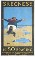 Rail Train Retro Vintage Skegness Vintage Advert A4 Photo Print